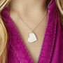 Personalised Name Gold Plated Heart Necklace, thumbnail 2 of 12