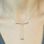 'Beautifully Simple' Handmade Pearl Drop Pendant, thumbnail 7 of 9