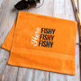 Here Fishy Novelty Fishing Towel, thumbnail 1 of 7