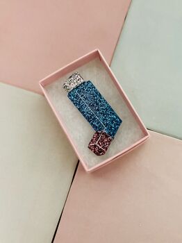Asthma Inhaler Glitter Resin Brooch / Gift For The Asthma Girlies / Nurse Gift / Thank You Healthcare Gift, 2 of 6