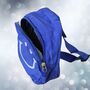 Stocking Filler Kids Crossover Backpack With Smiley Face Blue, thumbnail 2 of 7