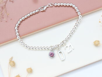Personalised 21st Birthday Charm Bracelet, 5 of 9