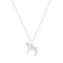 Personalisedl Border Collie Sterling Silver Necklace, thumbnail 1 of 8