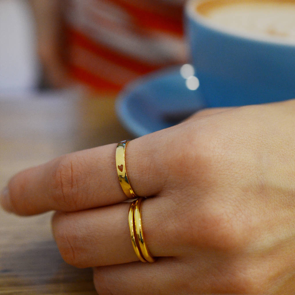 Simple Dainty Stacking Ring Set By Buff Jewellery | notonthehighstreet.com