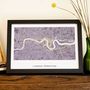Any Marathon Or Running Event Map Route Print, thumbnail 1 of 12
