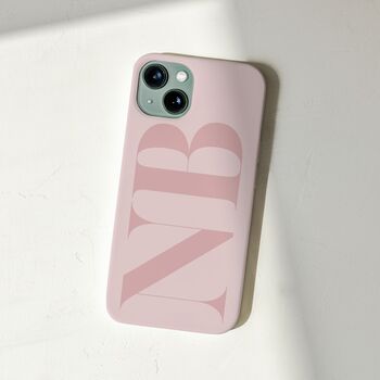 Personalised Pink Initials Phone Case, 2 of 7