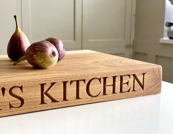 Large Live Edge James Martin Oak Chopping Board, 7 of 9