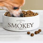 Personalised 'Reserved For' Dog Or Cat Pet Bowl, thumbnail 4 of 5