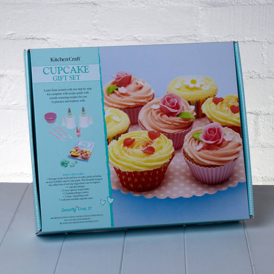 cup cake baking gift set with recipe book by whisk hampers