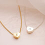 Sterling Silver Mini Heart Initial Personalised Necklace, thumbnail 1 of 12
