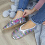 Personalised Two Tone Sequin Slippers, thumbnail 2 of 3