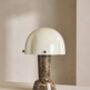 Portable Lamp, Dark Emperador Marble, thumbnail 2 of 5