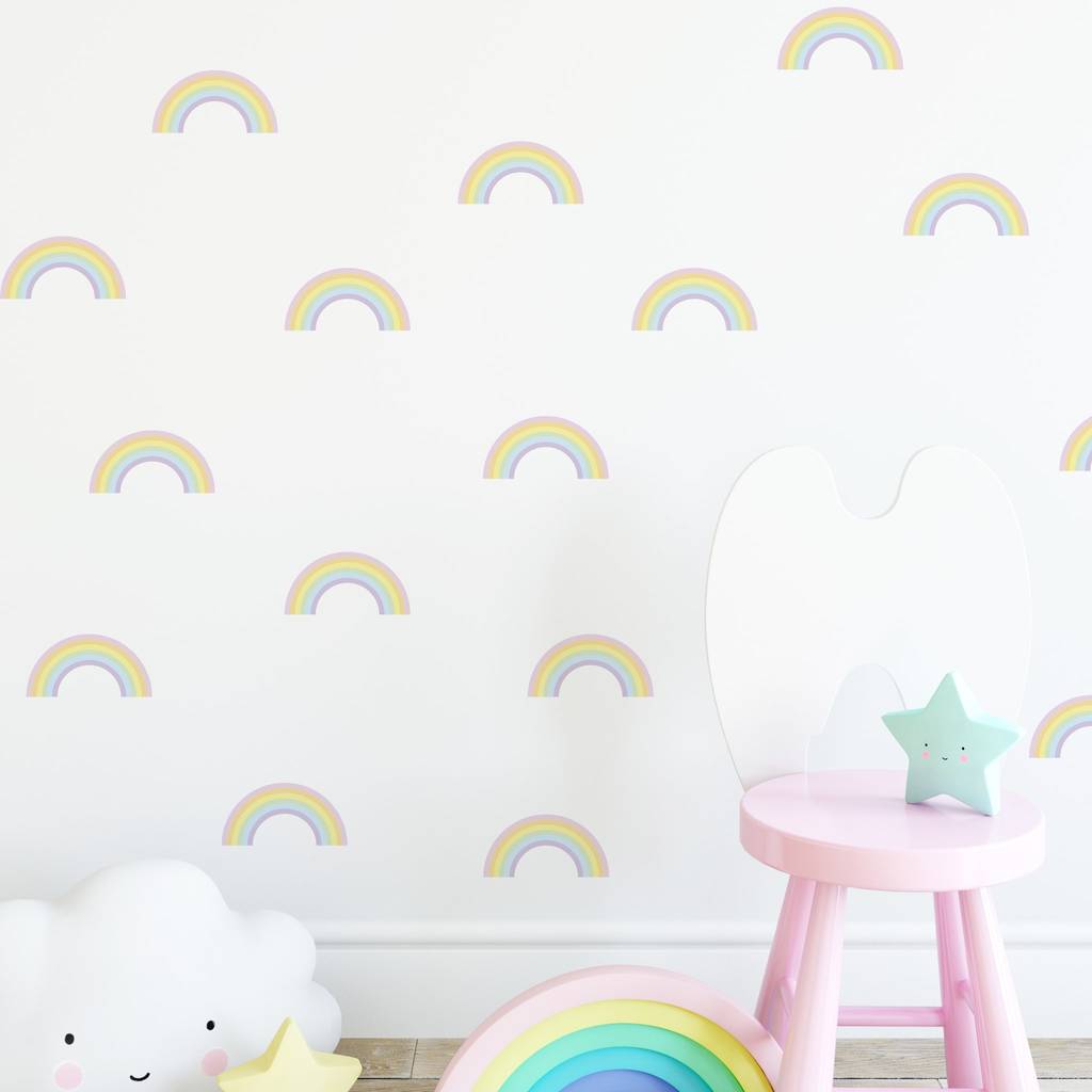 Pastel Rainbow Wall Stickers