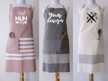 Personalised Soft Cotton Apron And Tea Towel, 5 of 11