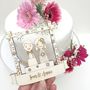 Personalised Winter Wedding Cake Topper, thumbnail 4 of 7