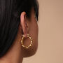 18 K Gold Plated Brooklyn Hoops, thumbnail 3 of 7