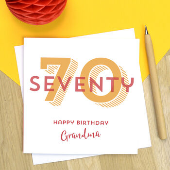 70th Birthday Card, 2 of 3