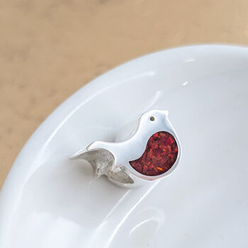 Memorial Ashes Robin Charm Bead, 3 of 7