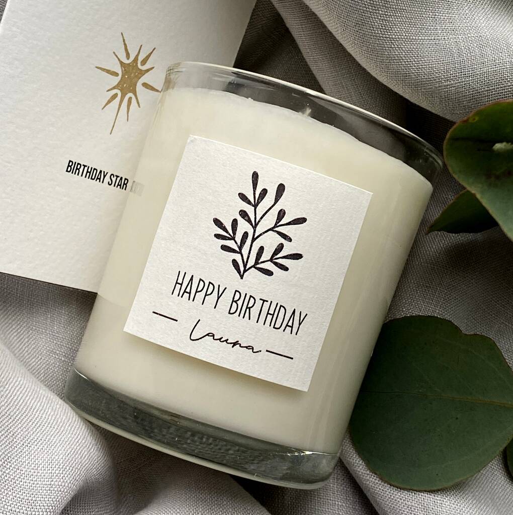 Personalised Birthday Quote Candle By attic