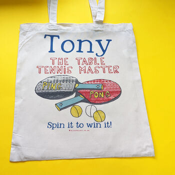 Personalised Table Tennis Kit Bag, 9 of 9