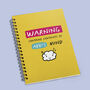 Warning Contains The Contents Personalised Notebook, thumbnail 1 of 1