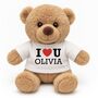 Personalised I Love You Teddy Bear, thumbnail 1 of 2