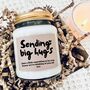 Sending Big Hugs Personalised Message Candle, thumbnail 2 of 10