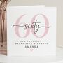 Personalised 60th Birthday Card For Mum Or Friend, thumbnail 1 of 6