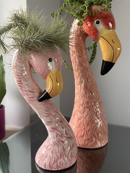 Handpainted Flamingo Vase, 4 of 4