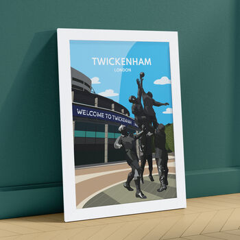 Twickenham Rugby Stadium London Framed Print, 2 of 6