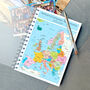 Map Of Europe Travel Journal, thumbnail 4 of 7