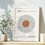 Personalised Song Lyrics Print | Wedding Anniversary Gift For Couples, thumbnail 1 of 3