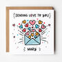 Personalised Sending Love Card, thumbnail 1 of 4