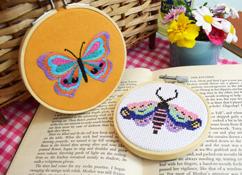 ‘Kaleidoscope Butterfly' Mini Embroidery Kit, 3 of 4