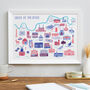 South Of The River Risograph Print, thumbnail 1 of 4