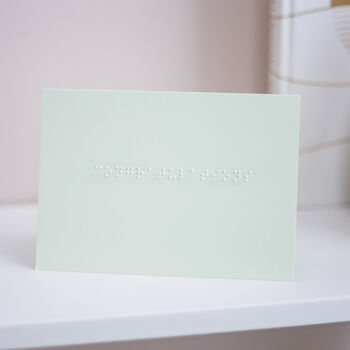 Personalised Braille Congratulations Card, 3 of 4