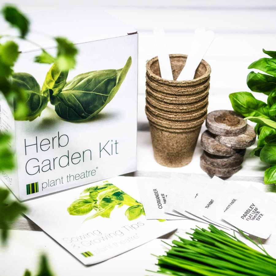 Herb And Spice Prep Set With Herb Garden Kit By Plant Theatre