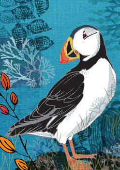Puffin Greetings Card, 2 of 2