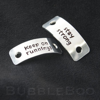 Personalised Large Trainer Tags, Pair. Runner Gift, 3 of 6