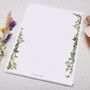 A4 Letter Writing Paper Botanical Garden Border, thumbnail 3 of 4