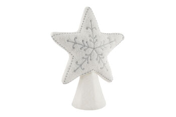 Christmas Felt Silver Star Tree Topper | Festive Decor | Christmas Decoration | Seasonal, 3 of 7