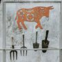 Floral Bull Metal Garden Art, Outdoor Wall Decor For Garden Or Patio, thumbnail 9 of 12