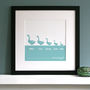 Personalised Gaggle Of Geese Family Print, thumbnail 2 of 9
