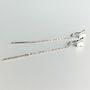 Sterling Silver Butterfly Chain Threader Earrings, thumbnail 1 of 4