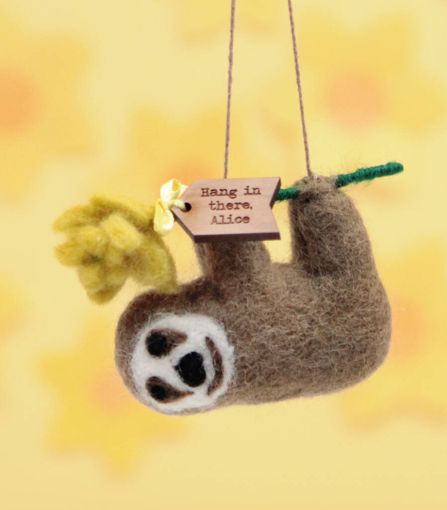 Hang In There Sloth Mother's Day Decoration, 1 of 4