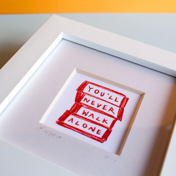 You'll Never Walk Alone Liverpool Mini Art Print, 3 of 9