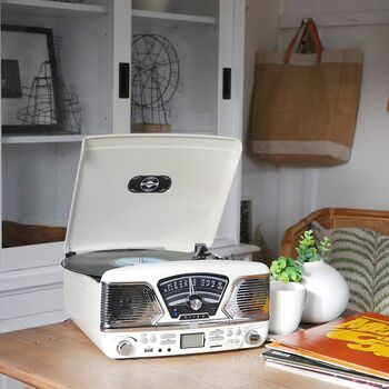 Roxy 60's Style Retro Five In One Record Player System, 8 of 8