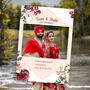 Sikh Wedding Selfie Frame And Welcome Sign, thumbnail 1 of 3