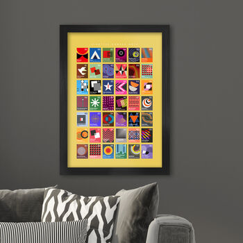 Number Ones Of The Eighties Music Poster Print, 5 of 5