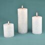 G Decor Adeline White Pearl Textured Pillar Candle, thumbnail 1 of 5